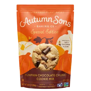 Autumn Sons Gluten Free Pumpkin Chocolate Cookie Mix, 8.9 oz