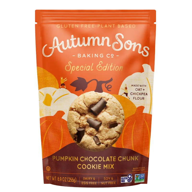 Autumn Sons Gluten Free Pumpkin Chocolate Cookie Mix, 8.9 oz