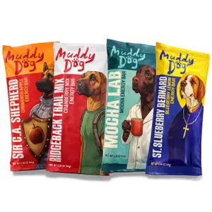 Muddy Dog Human Treats - Energy Bar Variety Pack - Gluten-Free Nut-Free Granola Bars (12 Pack)