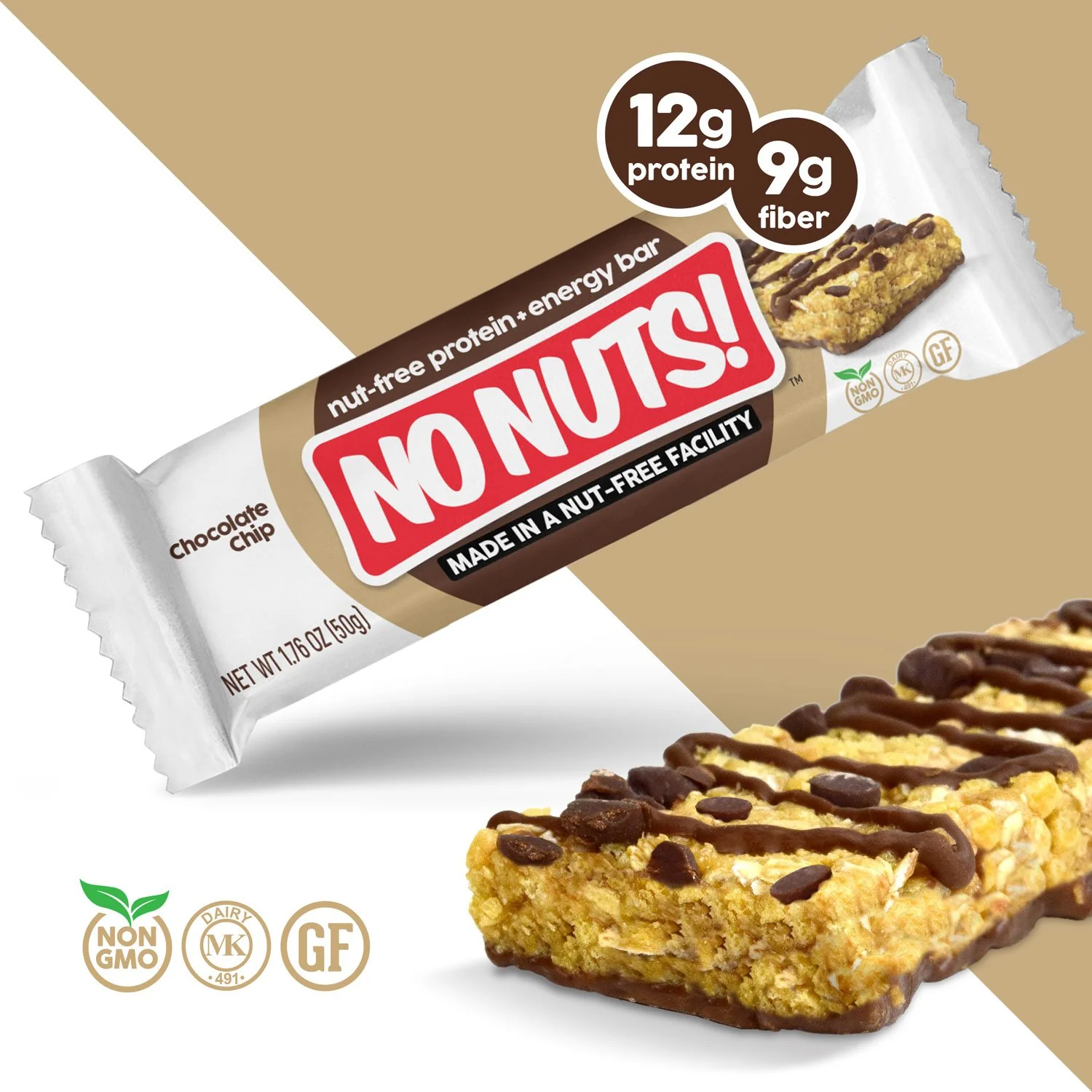 Chocolate Chip Snack Bars - 12 Bar Pack