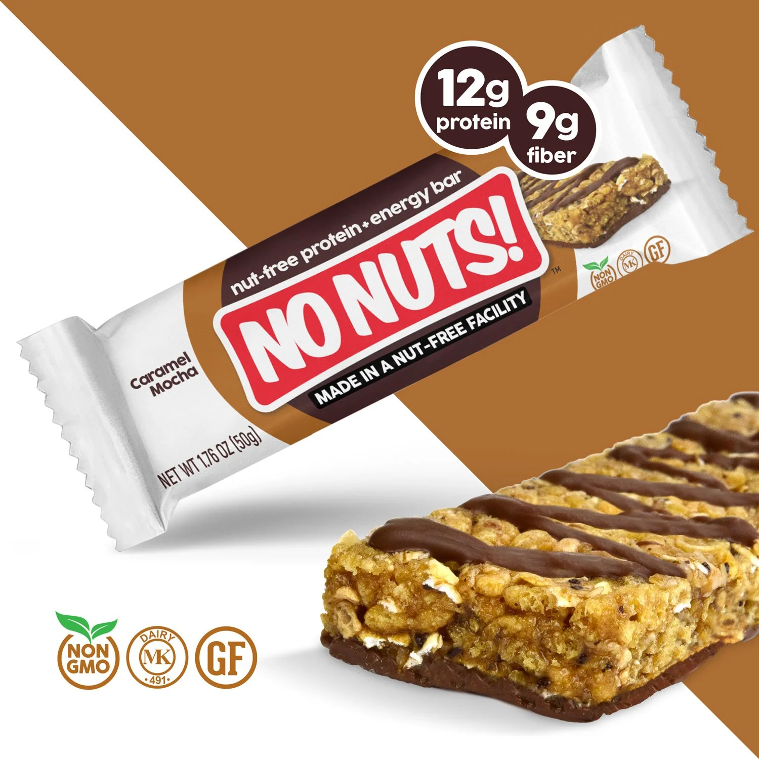 Chocolate Caramel Mocha Snack Bars - 12 Bar Pack
